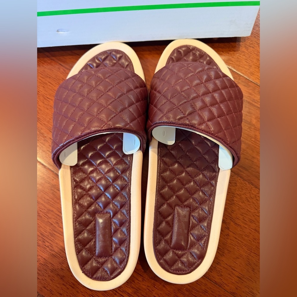 APL Men's Lusso Slide in Burgundy and Cream NWT New in Box Size 11 Men